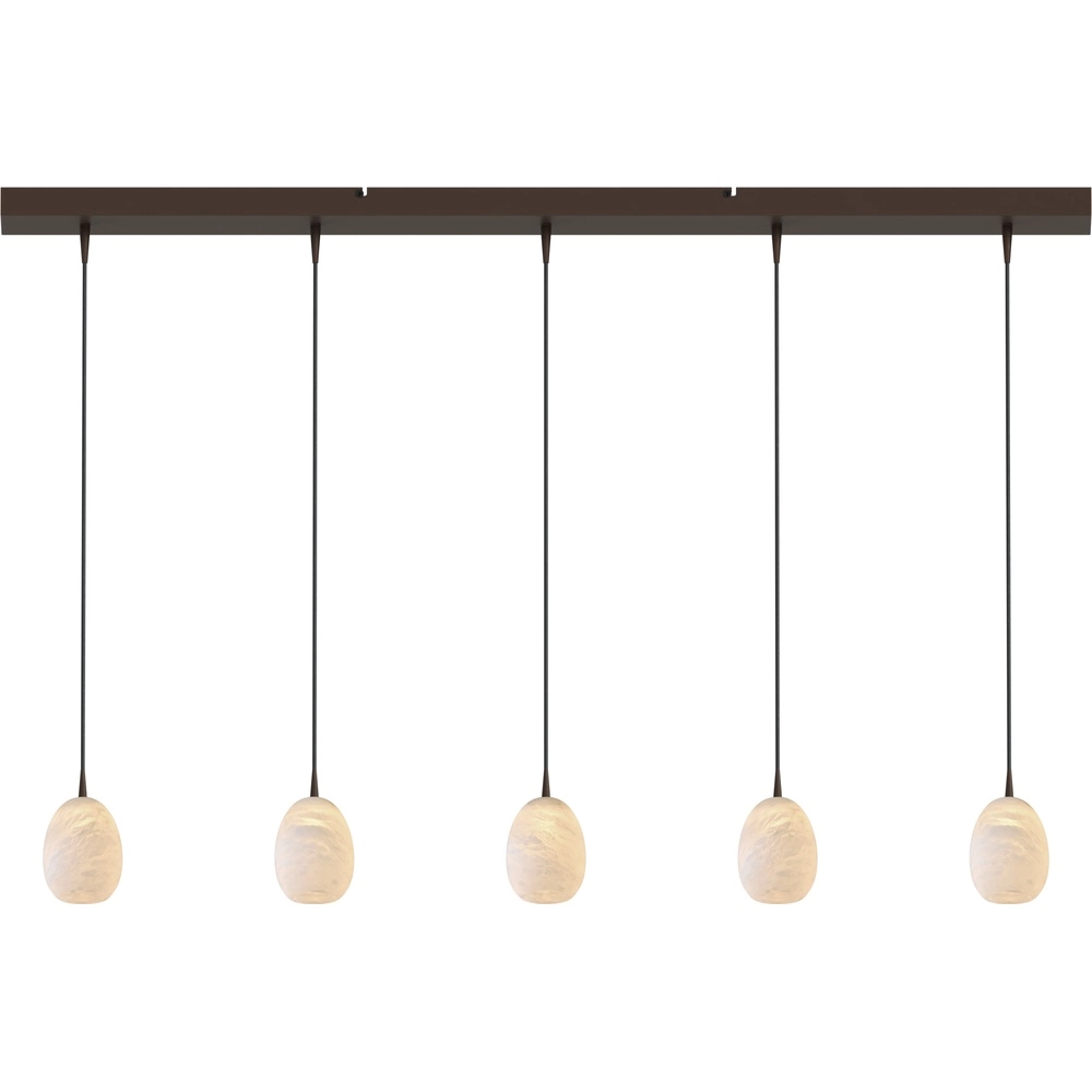 Design-Pendellampe Alta 5-Glas Kakao