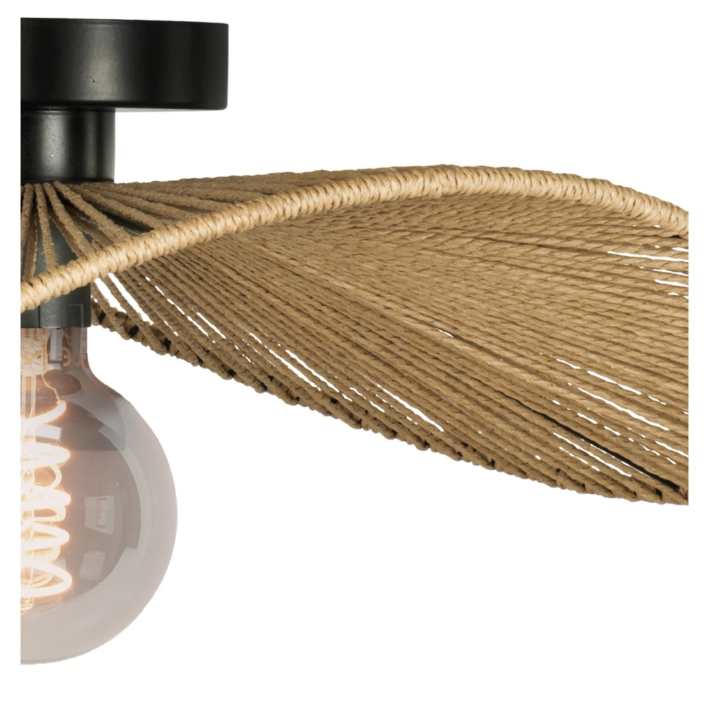 Rattan-Deckenlampe Siruela Schlafzimmer - 56 cm Eglo 9002759319618