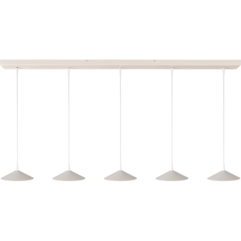 5-Licht Pendellampe Ceppo weiße Ø 22 cm