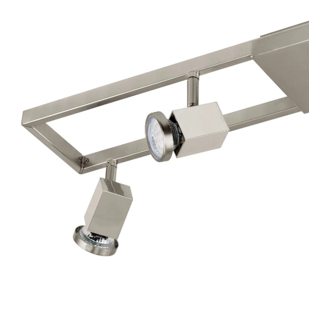 LED-Deckenspot Zeraco 4-Licht-LED-Nickelmatte Eglo 9002759936785