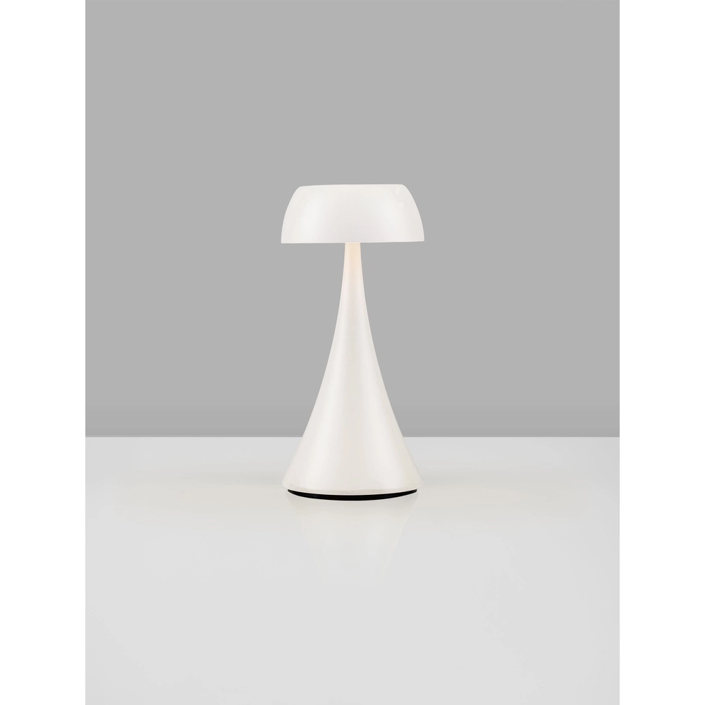 Tischlampe Ycro weiß wiederaufladbar mit USB Lyora 5212017476982