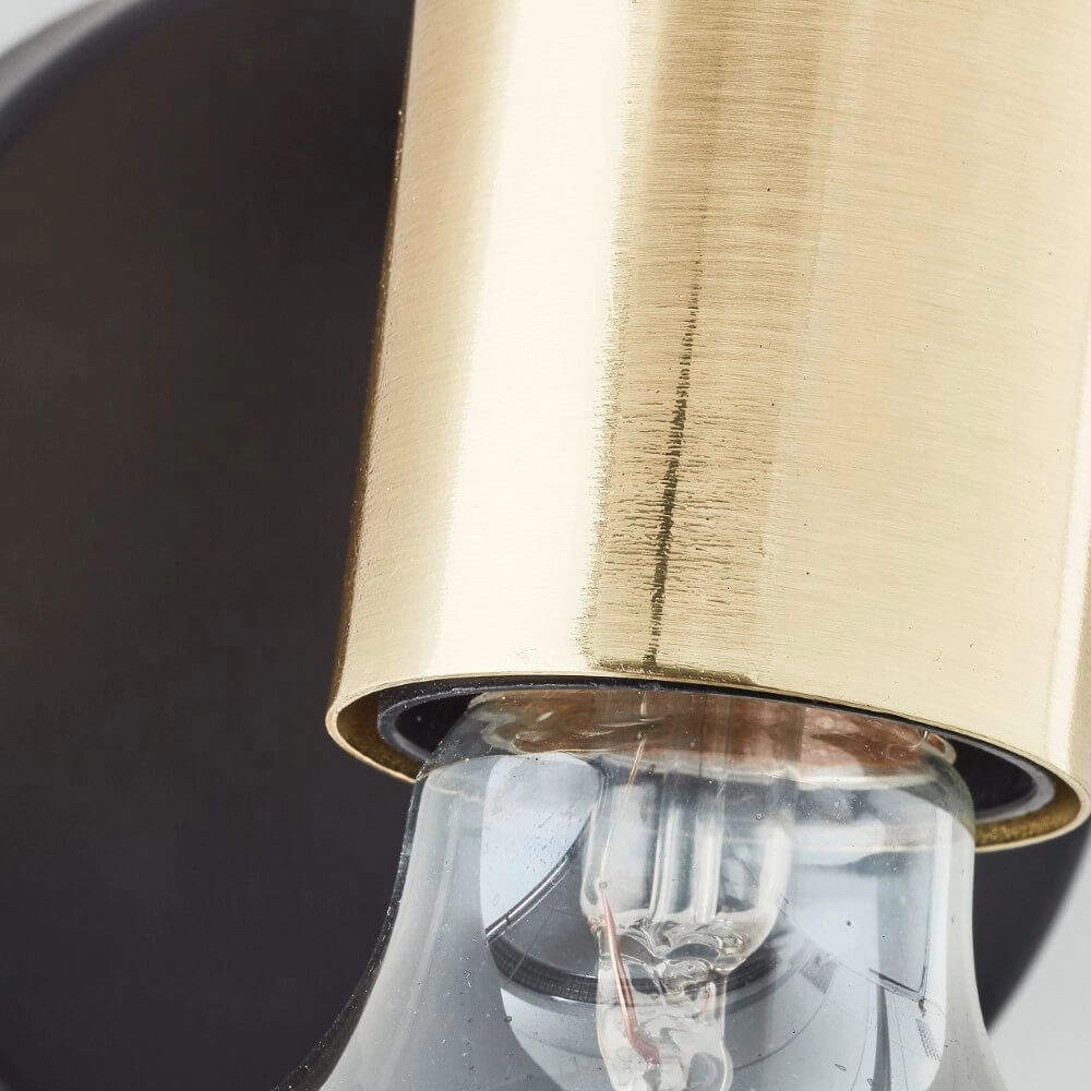 Wandlampe Kerry schwarz mit gold Brilliant 4004353409011