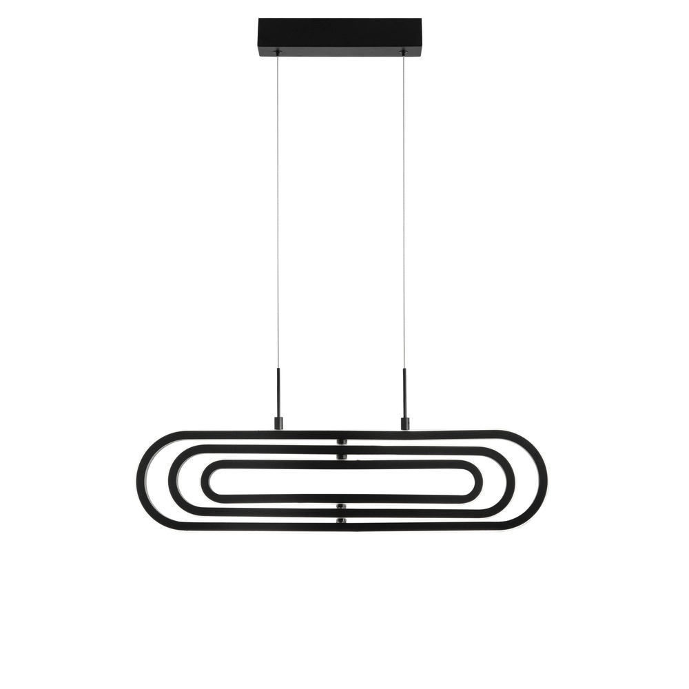 Design-Pendelleuchte Arte Schwarzes Oval Lyora 5212017426000