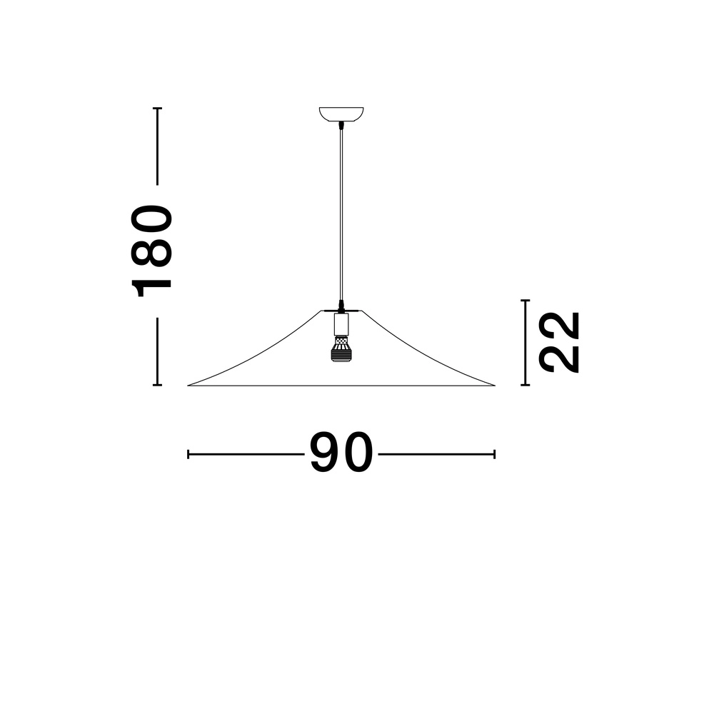 Pendelleuchte Oket weiß Ø 90cm Lyora 5212017468093