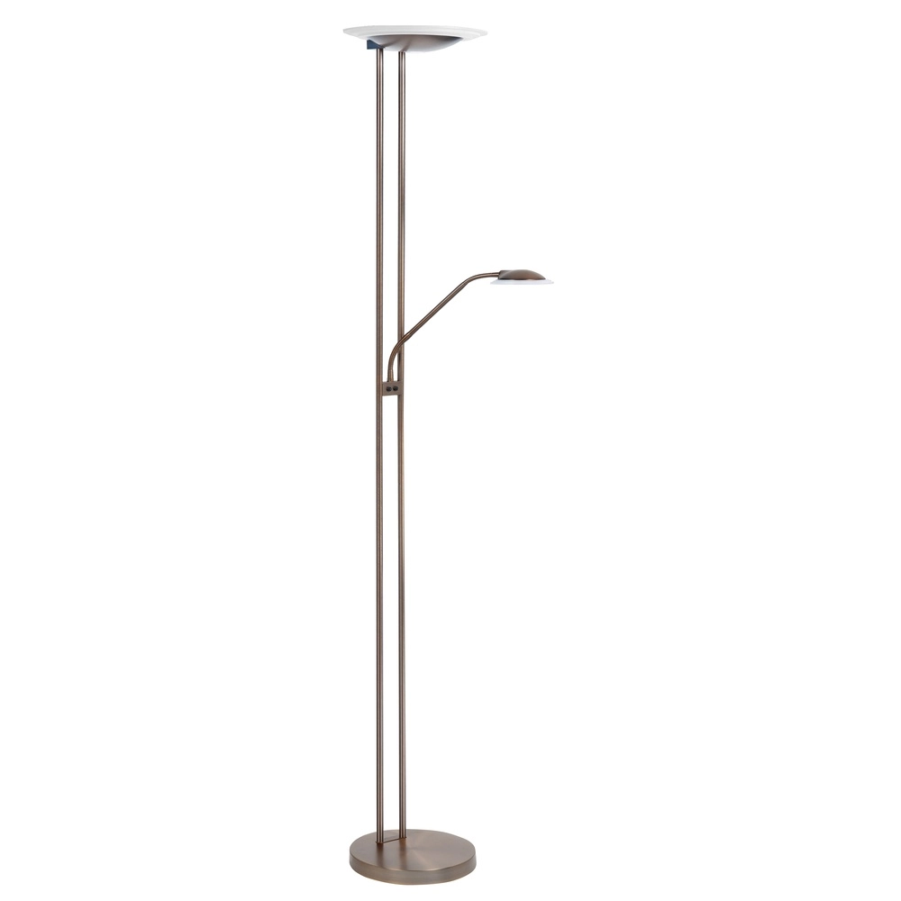 Klassische Stehleuchte Biarritz Kupferbronze Ø 28cm