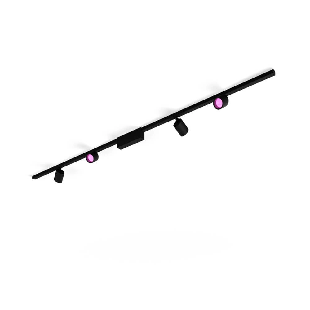 Hue Perifo - White and color Set mit 4 Spots schwarz Philips 8719514407763