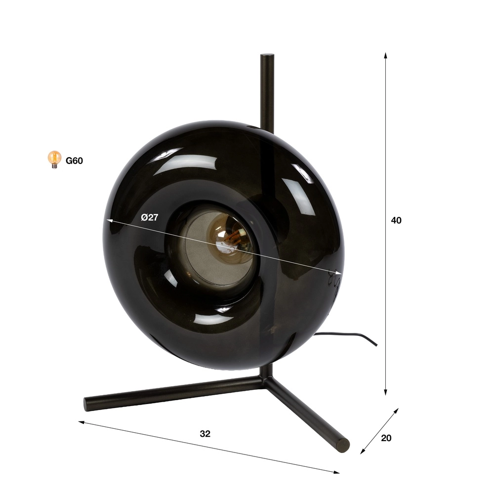 Moderne Tischlampe Soll Sienna Brown Lyora 8716803514690