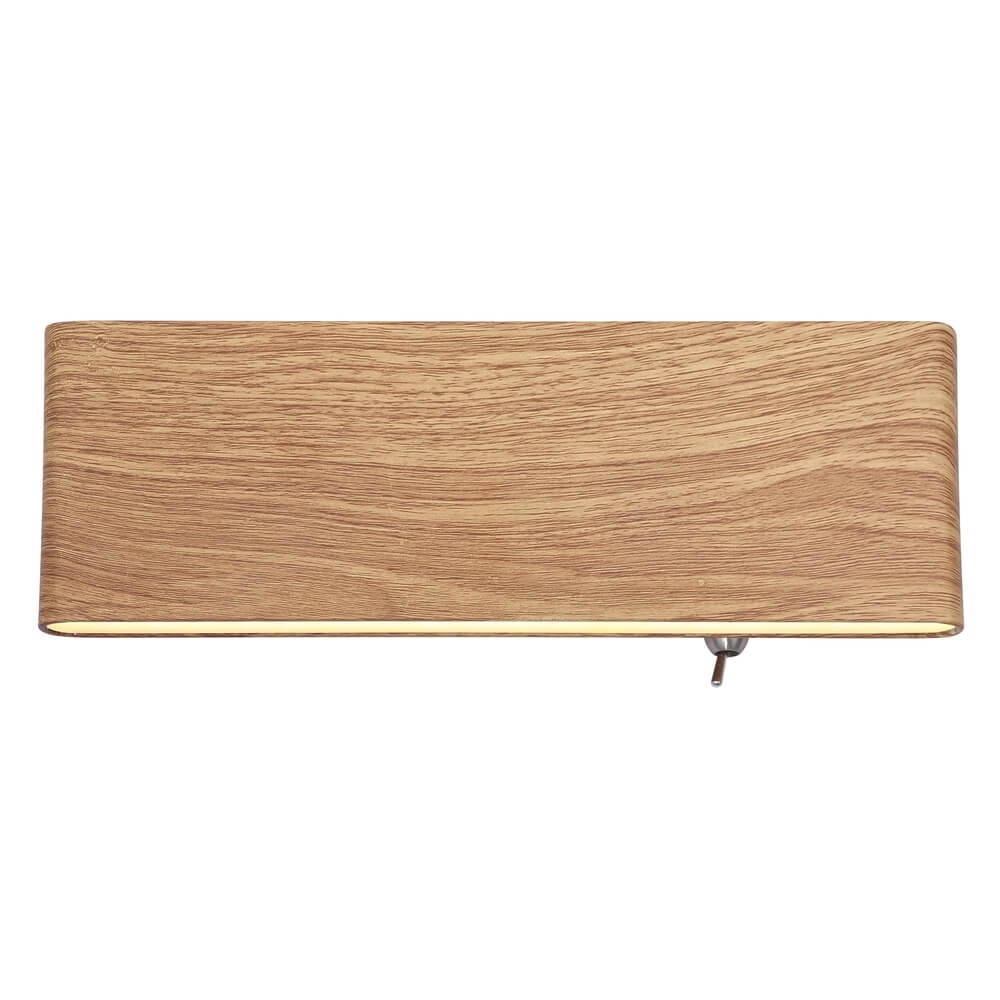Design-Wandleuchte Siegfried S Holz mit Schalter Globo 9007371421145