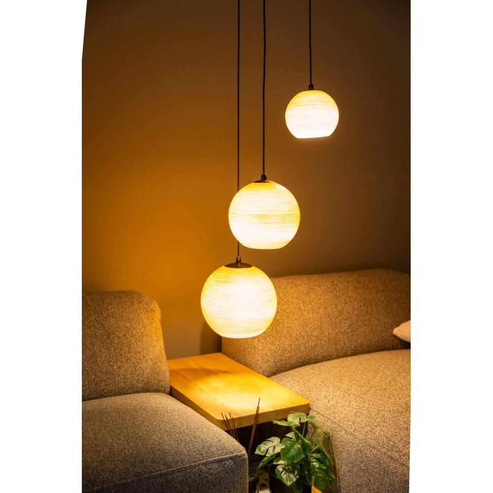 3-flammige Pendelleuchte Orb Saturn rund mit einzigartiger Wirkung ETH 8720195309291