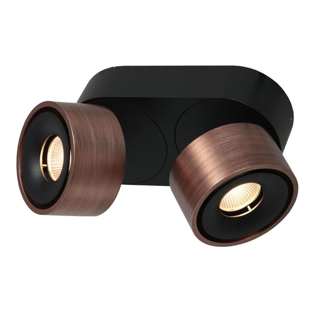 Schlanker Oberflächenmontierter Spot Fez Doppelte Bronze Steinhauer 8712746187250