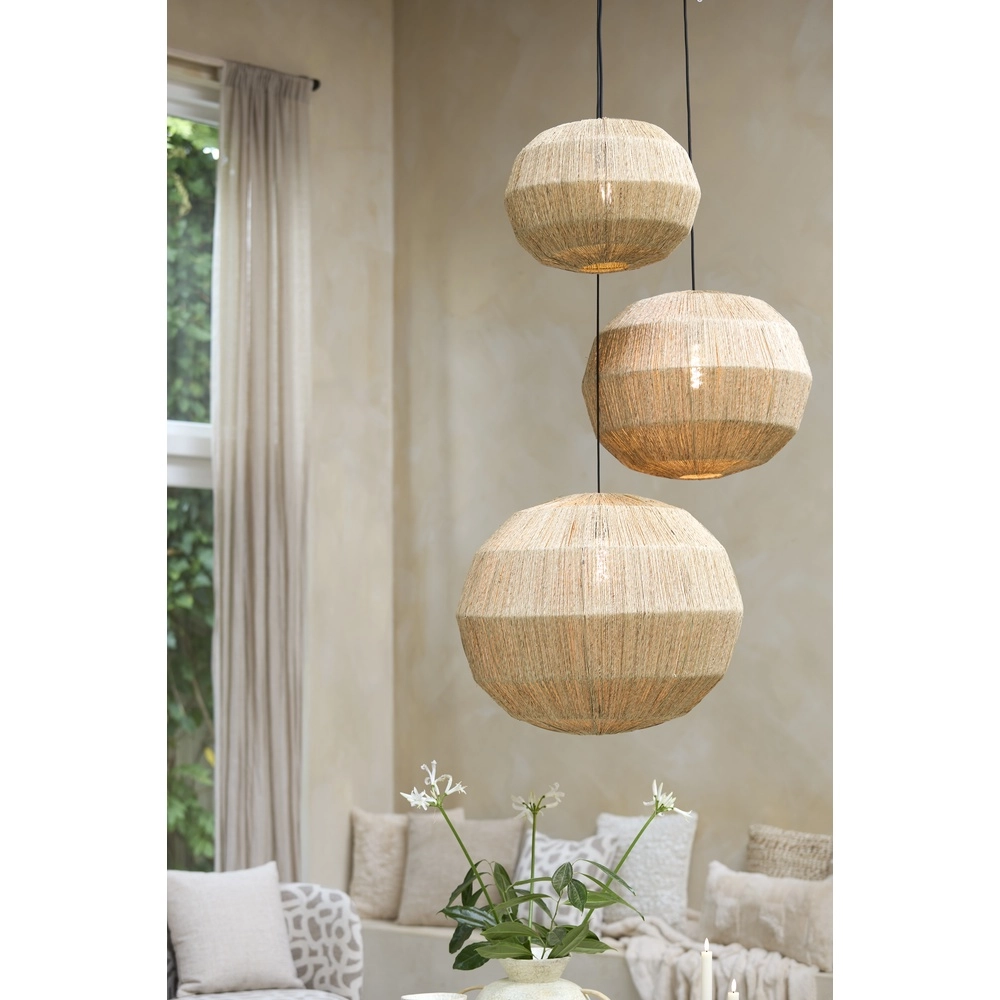 Jute-Pendellampe Junna Ø 40cm - 1x E27 Light & Living 8717807836740