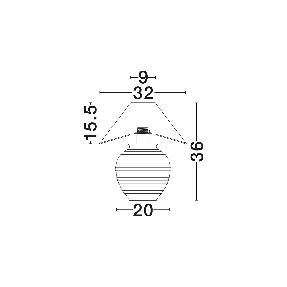 Japandi-Tischlampe Silia Beige Lyora 5212017494016