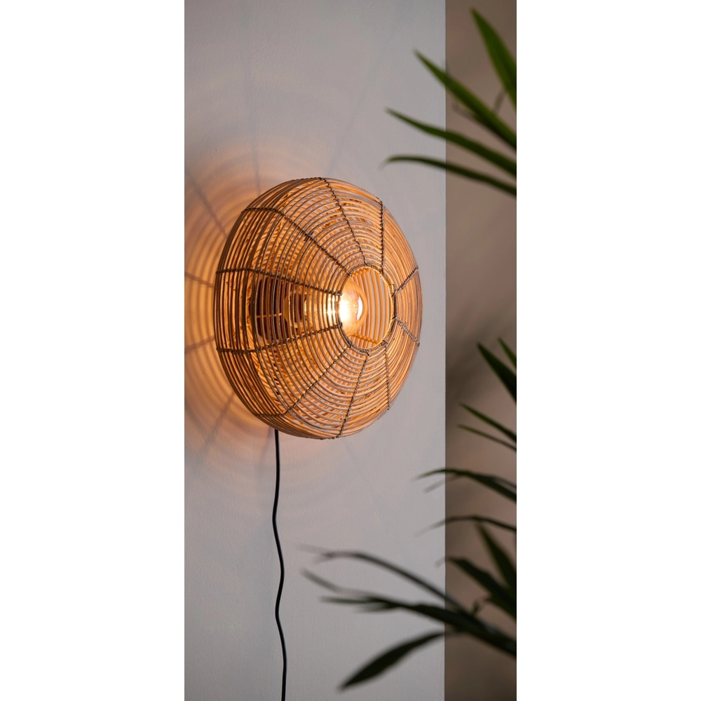 Rattan-Wandlampe Mataka Ø 51cm Light & Living 8717807338770