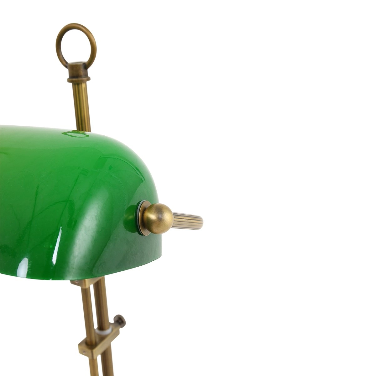 Schreibtischlampe Ancilla gold mit grün Steinhauer 8712746115383
