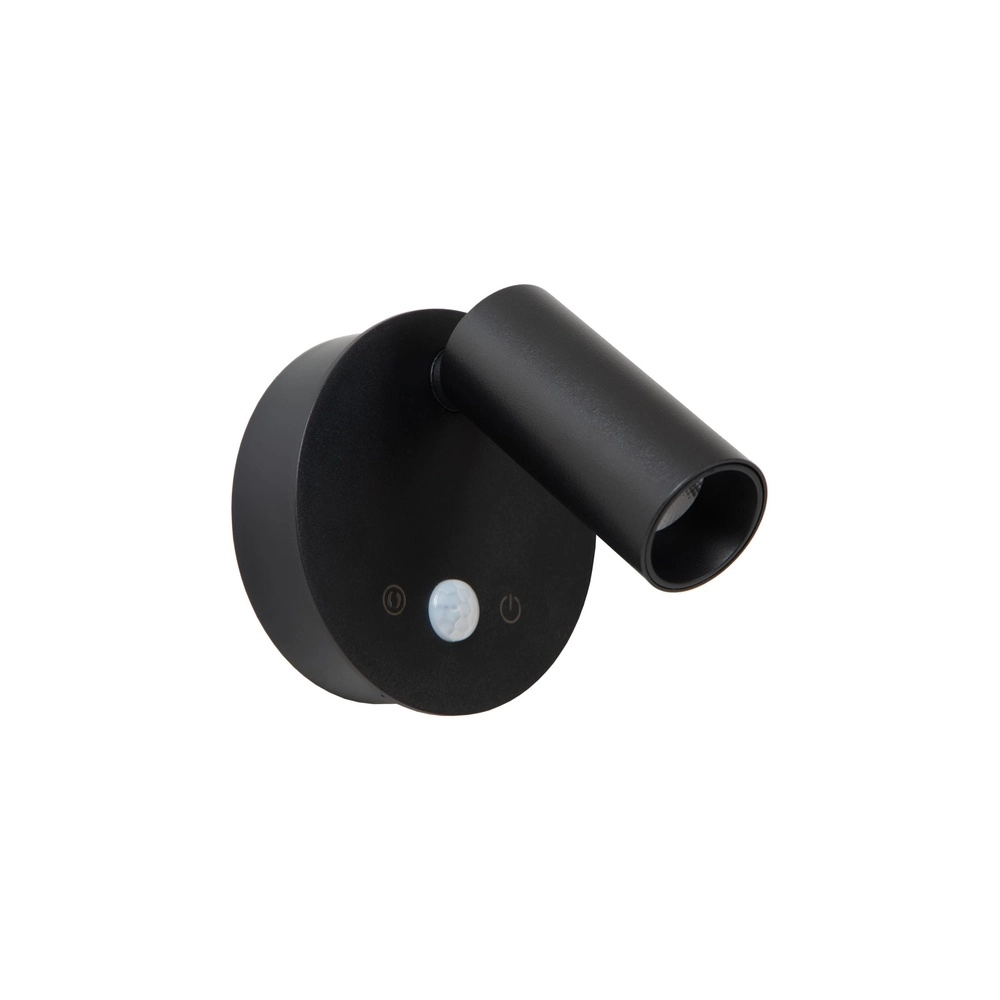 Wiederaufladbare Wandlampe mit Sensor Toni Magnetisches Schwarz