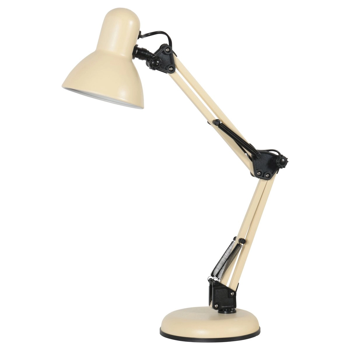 Sandfarbene Schreibtischlampe Study Verstellbar - 1x E27