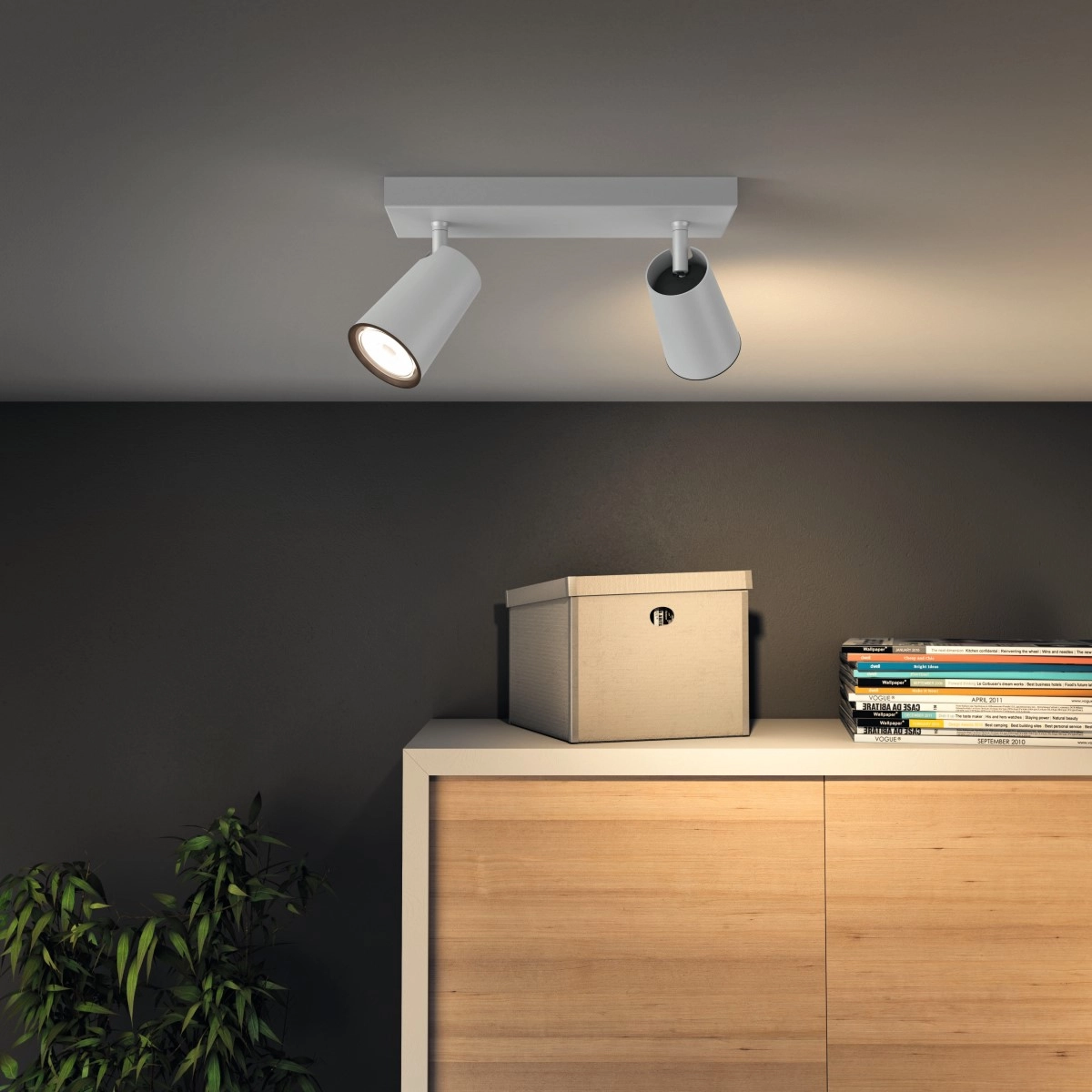Leuchte Paisley 2 Licht weiß Philips 8718696164662