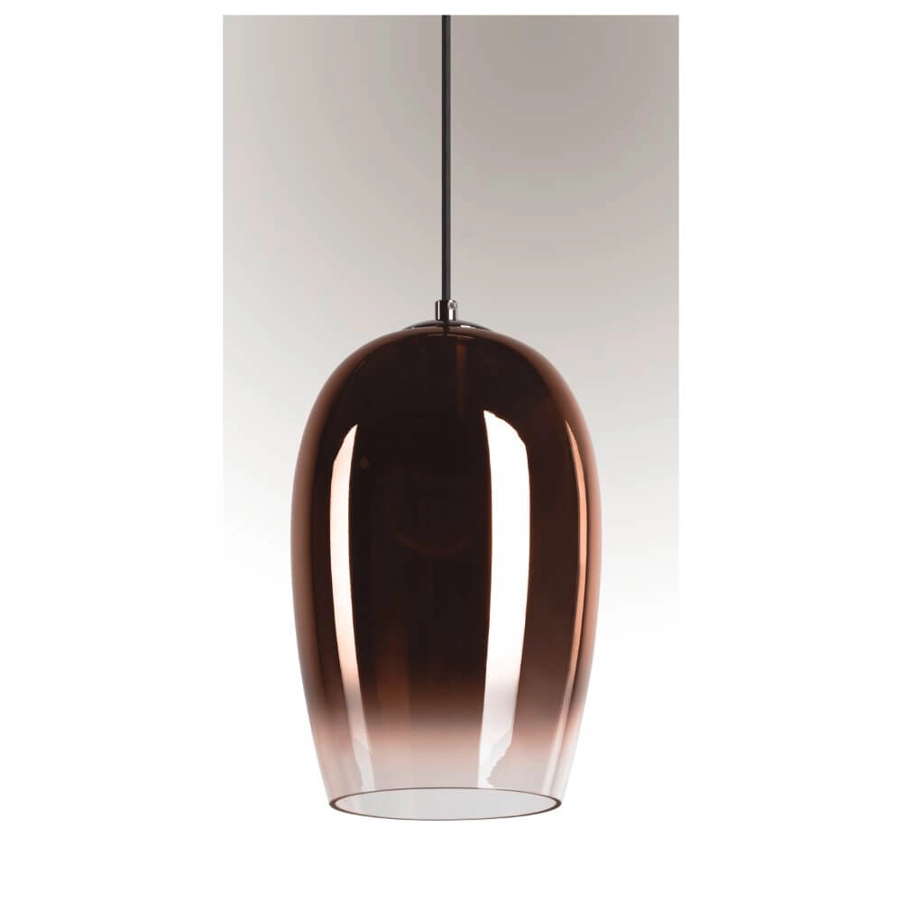 Hängelampe aus Glas Pantilo Kupferglas - Ø 18cm SLV 4024163266406