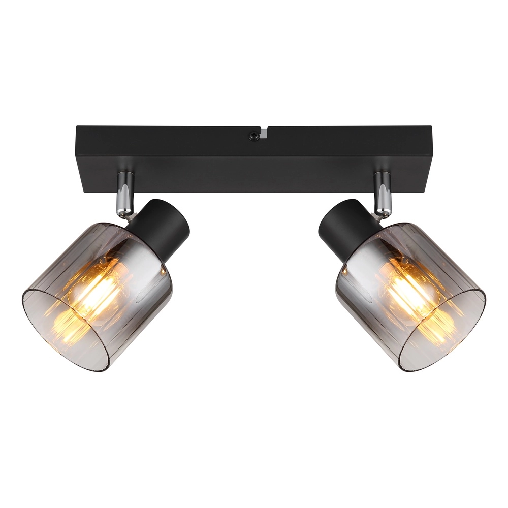 Deckenlampe Jack 2-Licht Schwarz Globo 9007371516834