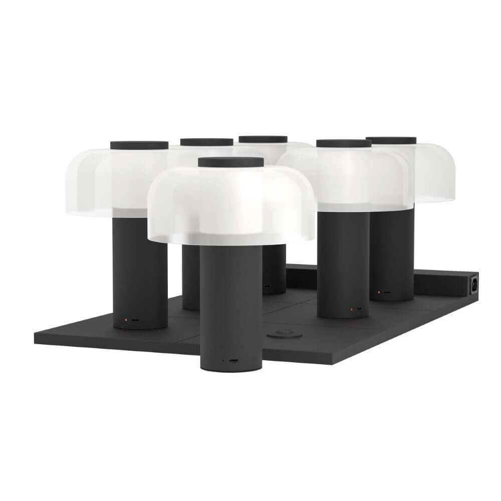Designer-Tischlampe Ponente schwarz mit weiß Eglo 9008606297870