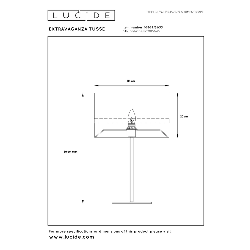 Design-Tischlampe Extravaganza Tusse grün Ø 30cm Lucide 5411212105646