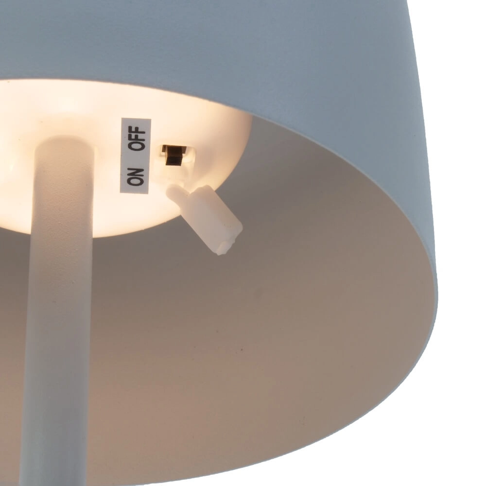 Schlanke Terrassenleuchte Roccanova Solar White mit USB Eglo 9008606355082