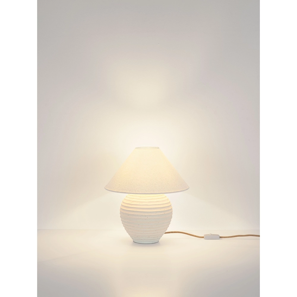 Japandi-Tischlampe Silia Beige Lyora 5212017494016