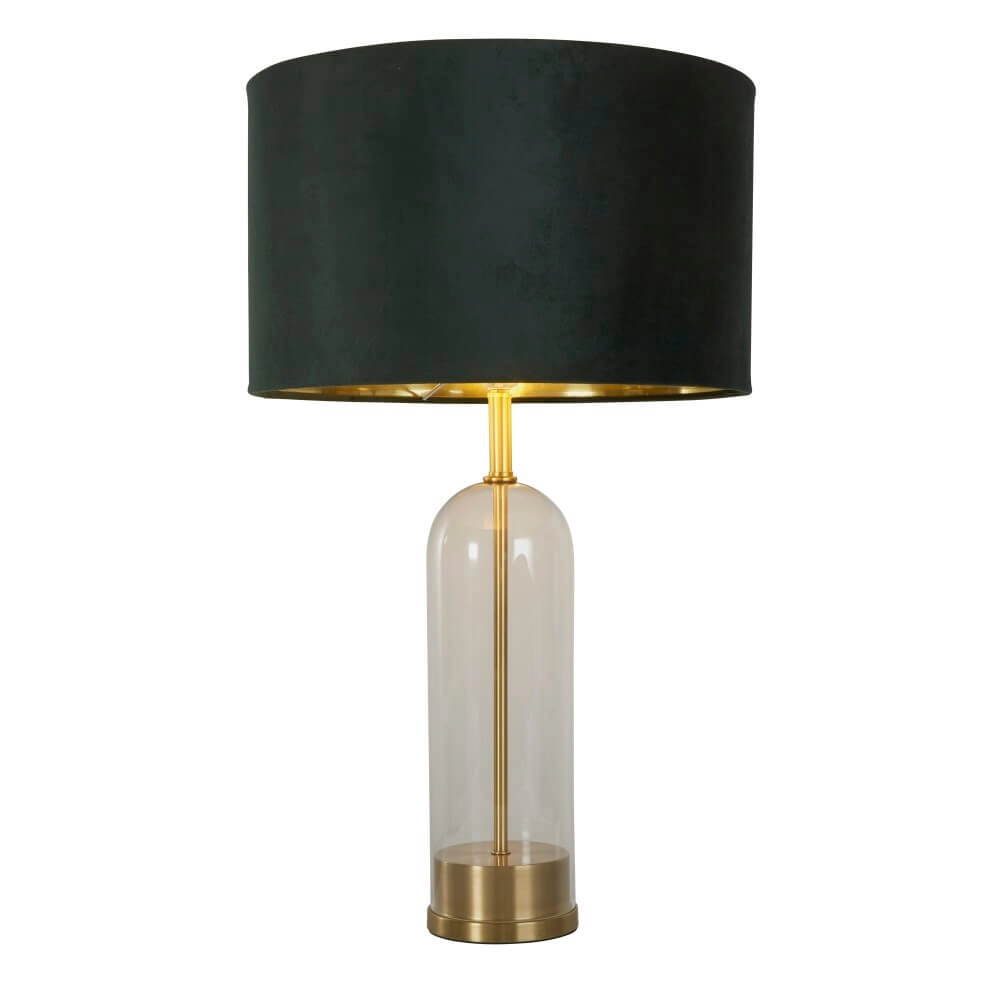 Tischlampe Oxford mit grüner Haube Searchlight 5053423256818