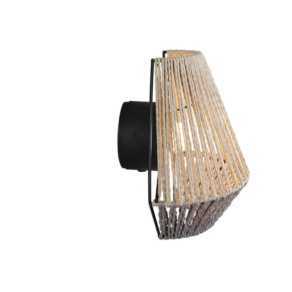 Rattan-Wandleuchte Lira Wiederaufladbar Trio 4017807643183