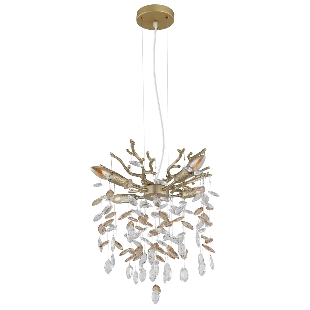 Pendellampe Queena gold Ø 40cm Globo 9007371525676