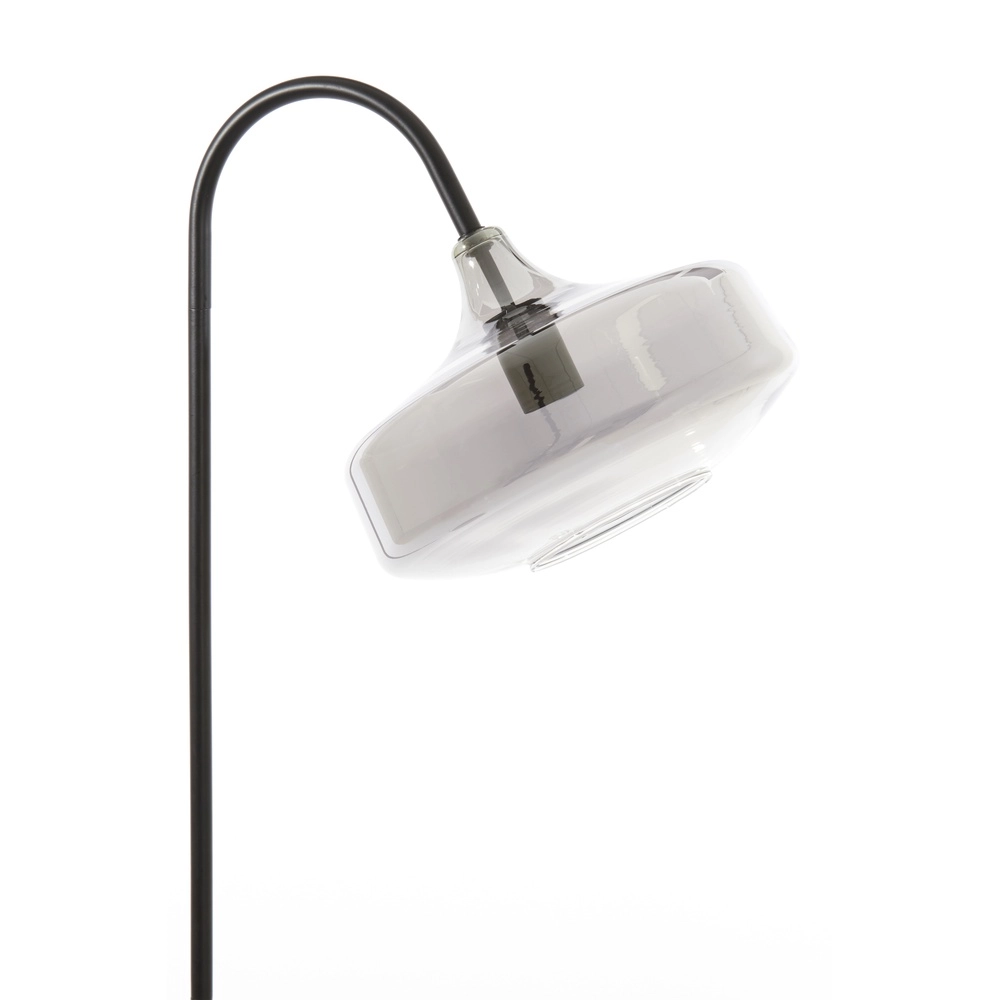Glas-Stehlampe Solna Schwarz Light & Living 8717807696566