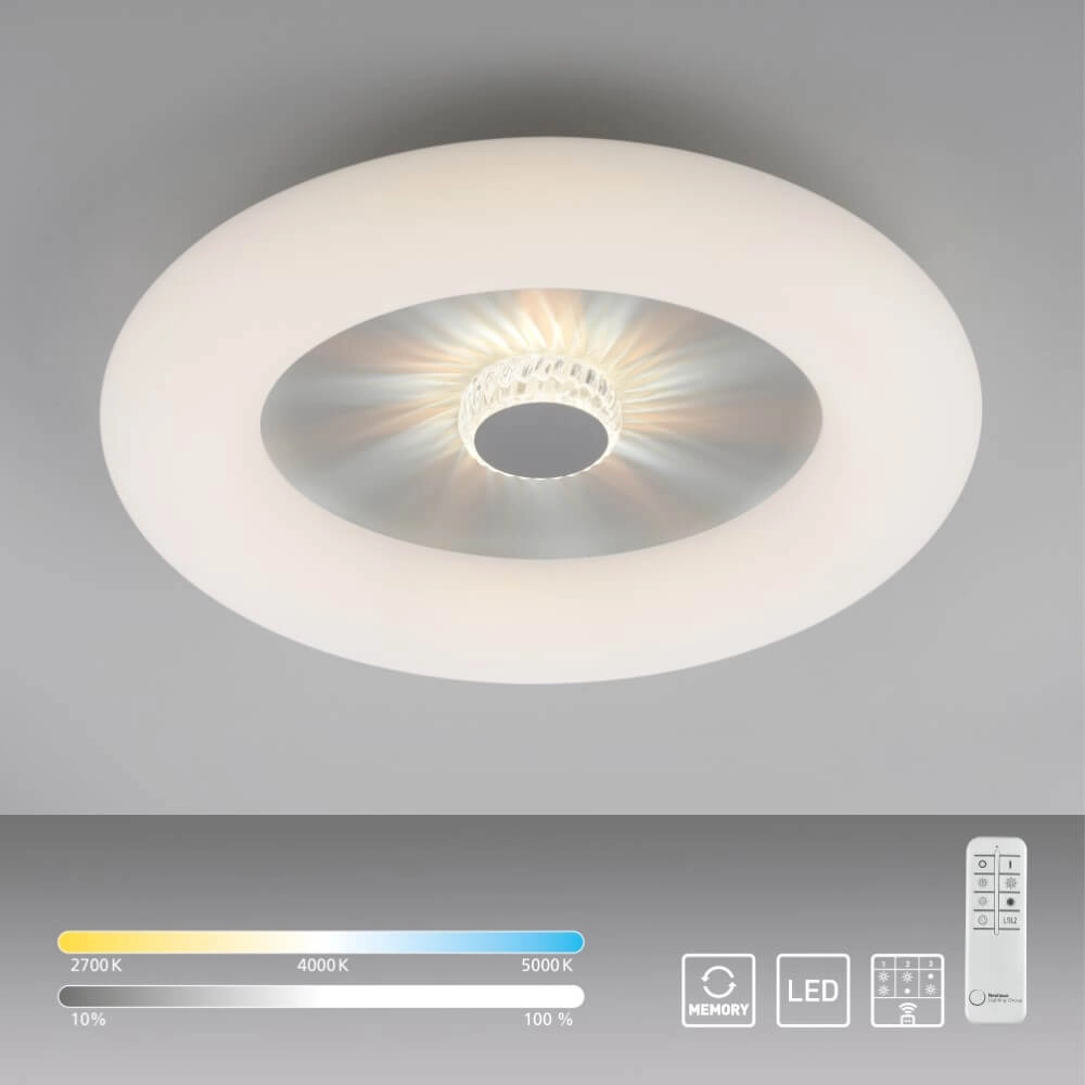 Runde Deckenleuchte Vertigo weiß Ø 50cm Just Light 4043689992408
