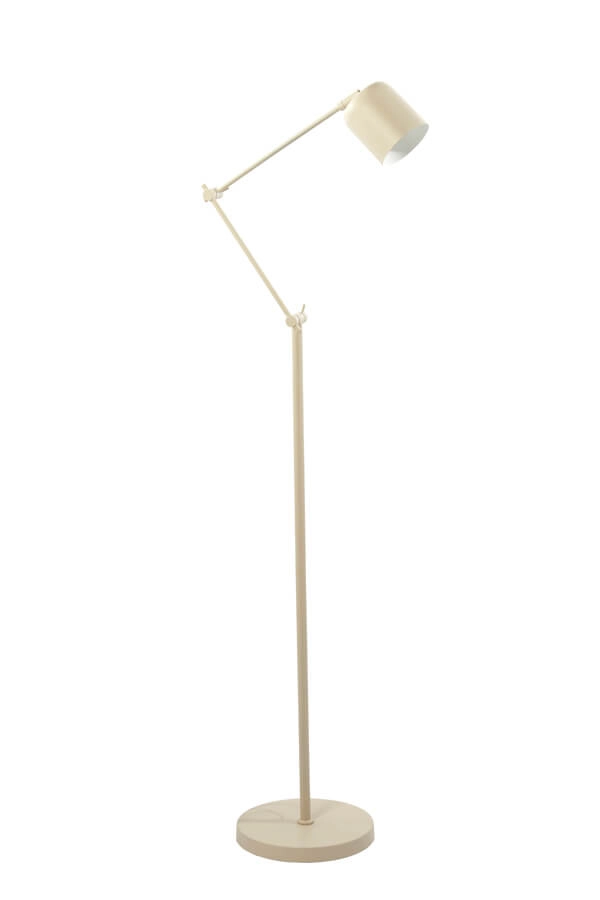 Cremefarbene Leselampe Rijeka ca. 150cm Light & Living 8717807742188
