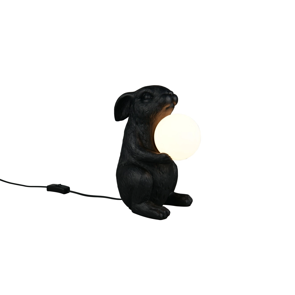 Tischlampe Rabbit schwarz Trio 4017807667882