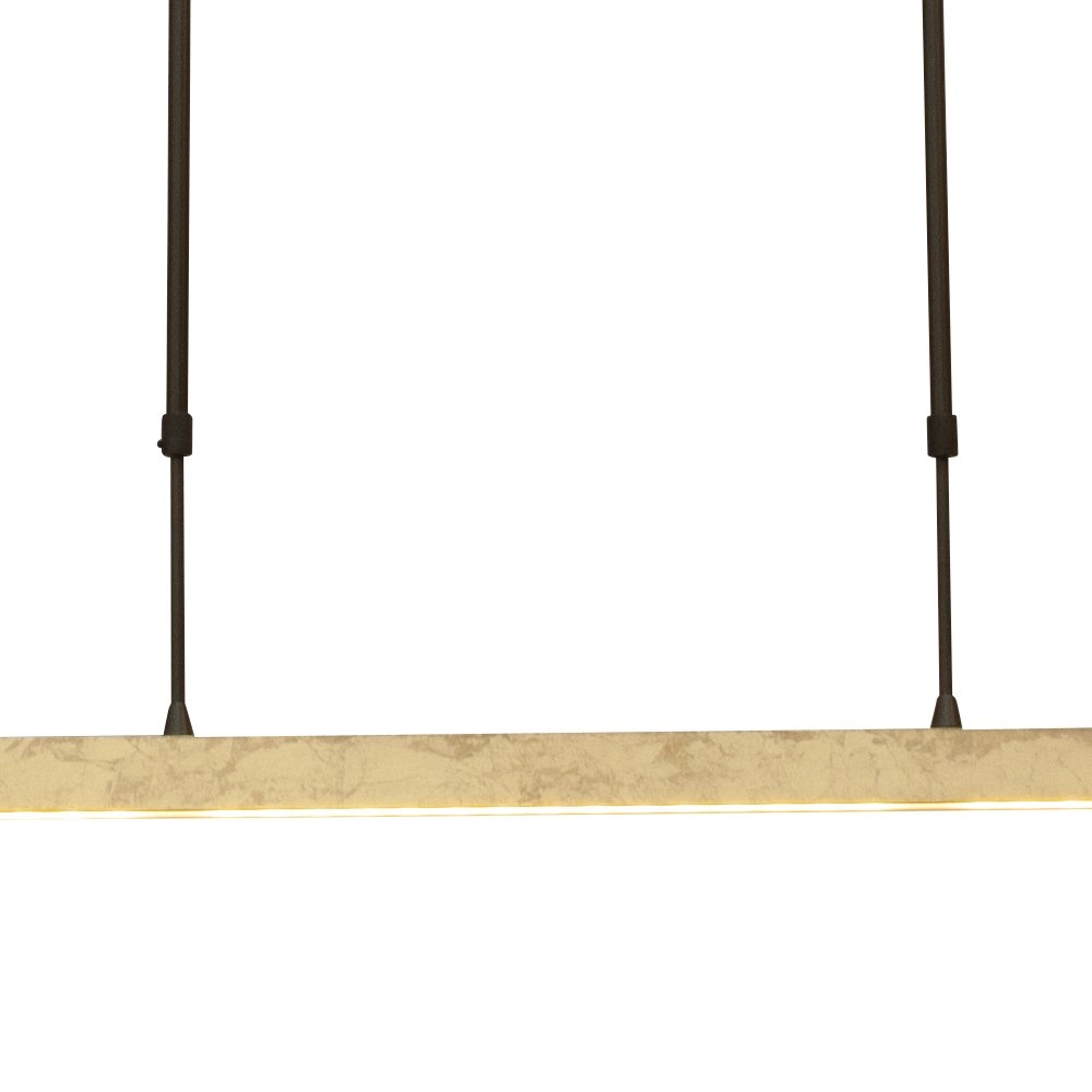 Schwarze Hängelampe Real 3 160cm mit Gold Masterlight 8718121216331