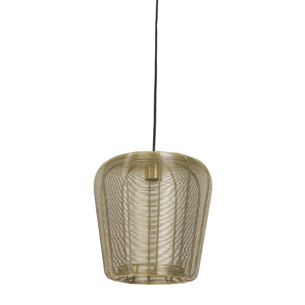 Goldene Pendellampe Adeta Ø 28cm