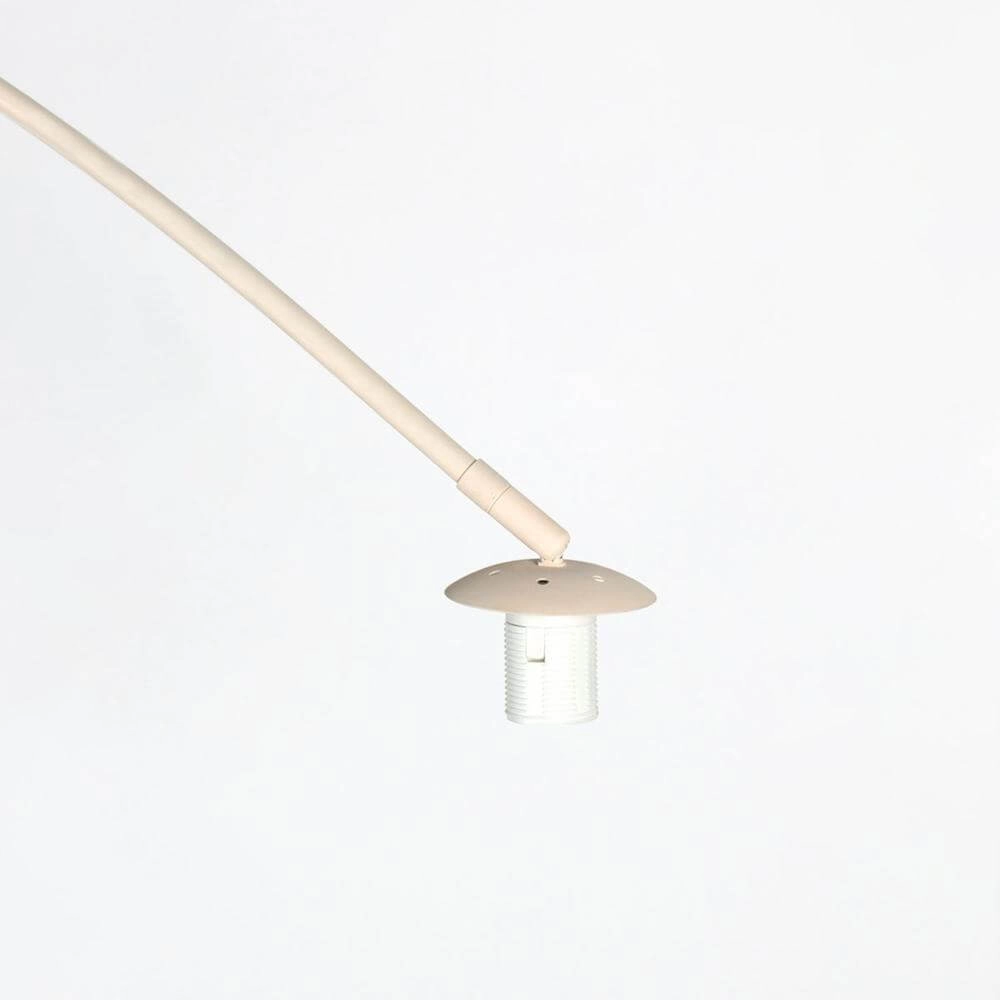 Bogenlampe Sparkled Light creme mit weißem Kugelschirm Ø 45cm Steinhauer 8712746179958