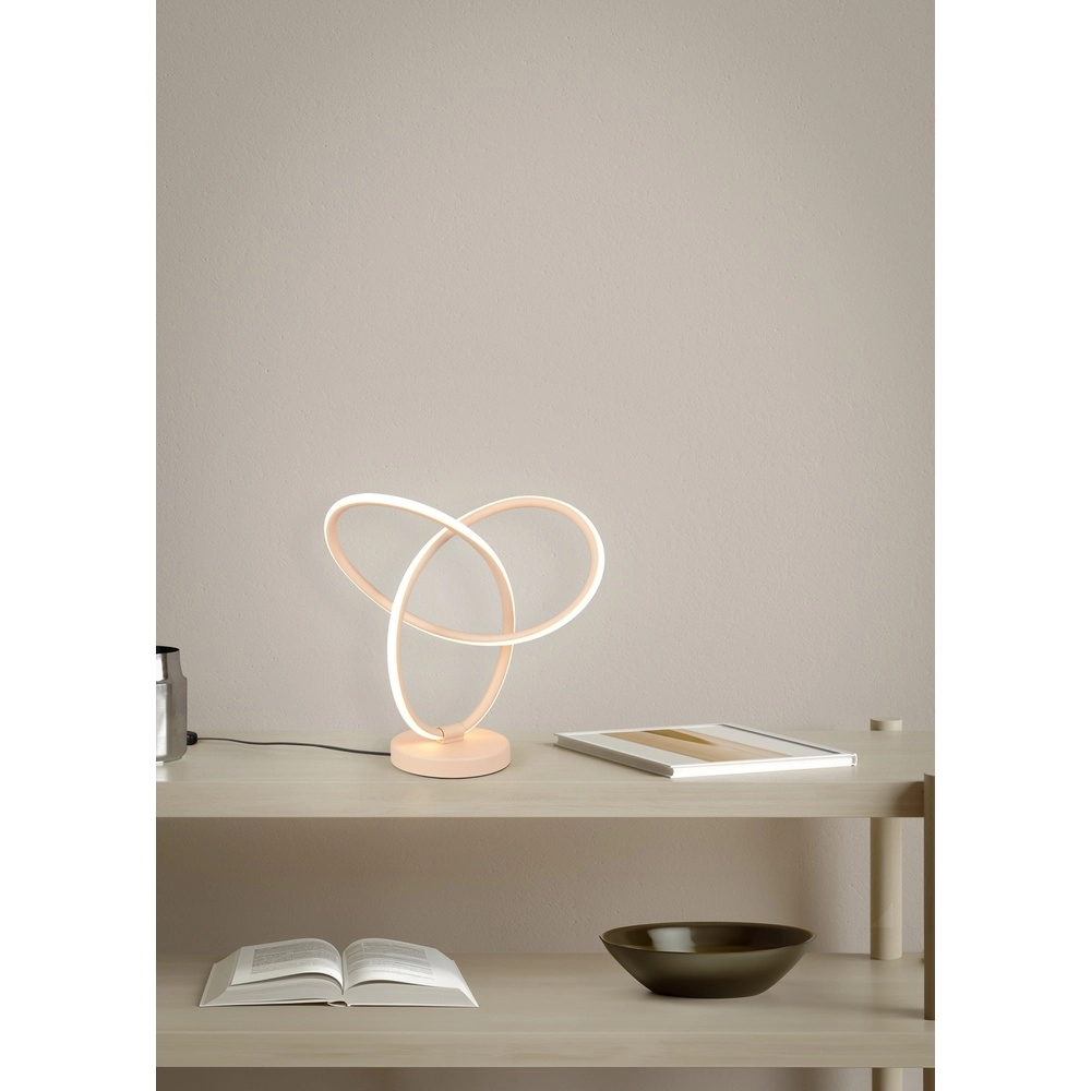 Tischlampe Lando Design sandbraun Trio 4017807656534