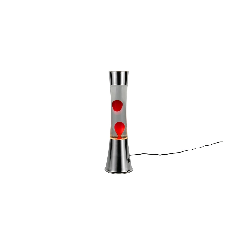 Lavalampe Etna Silber mit Rot