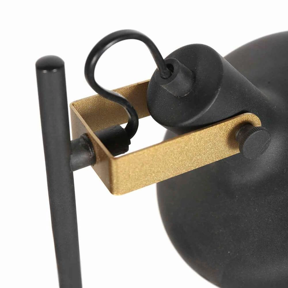 Tischlampe Prato schwarz mit gold Steinhauer 8712746176391