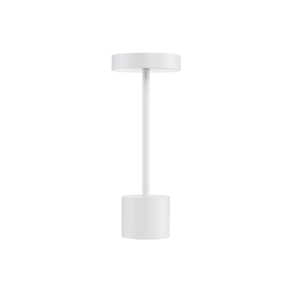 Design-Tischleuchte Fumo Wiederaufladbar Weiß Lyora 5212017434746