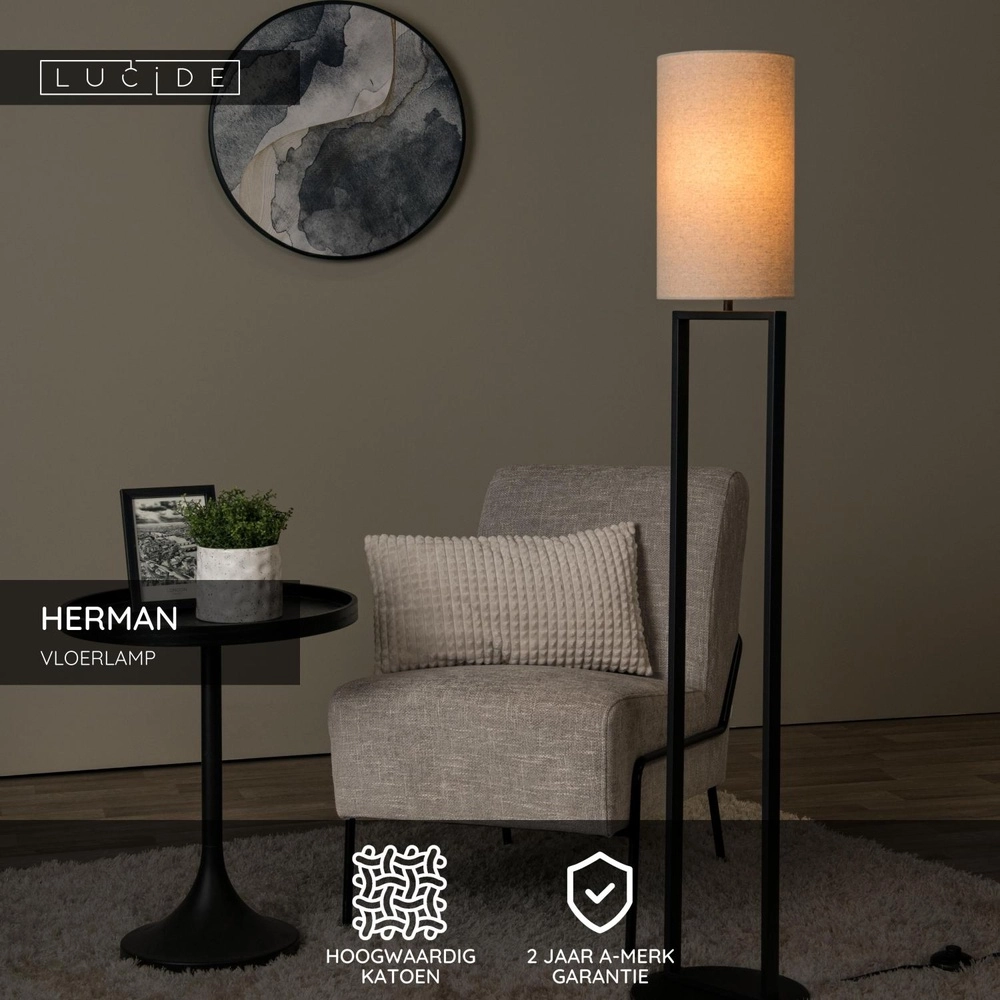 Stehlampe Herman Sandbraun Lucide 5411212303417