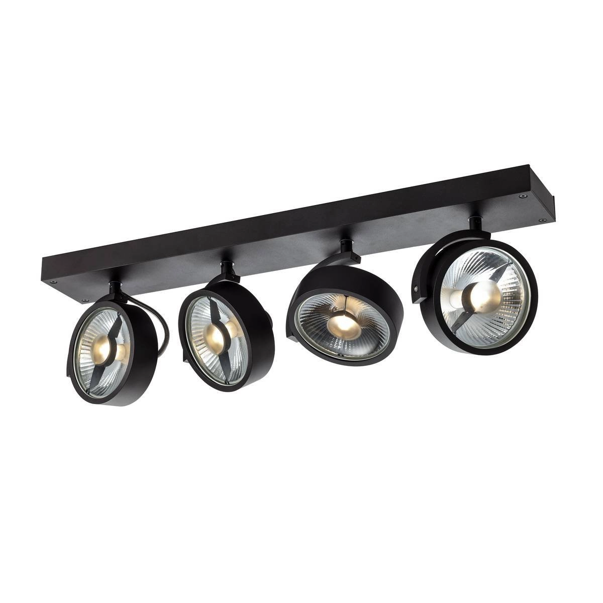 Deckenstrahler Kalu 4-Licht-Schwarz
