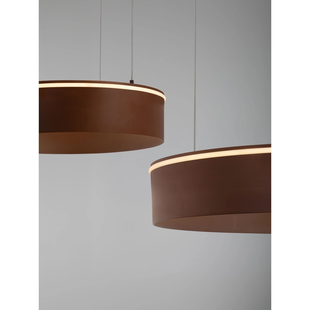 Moderne Pendellampe Olivia Double Brown Lyora 5212017494283