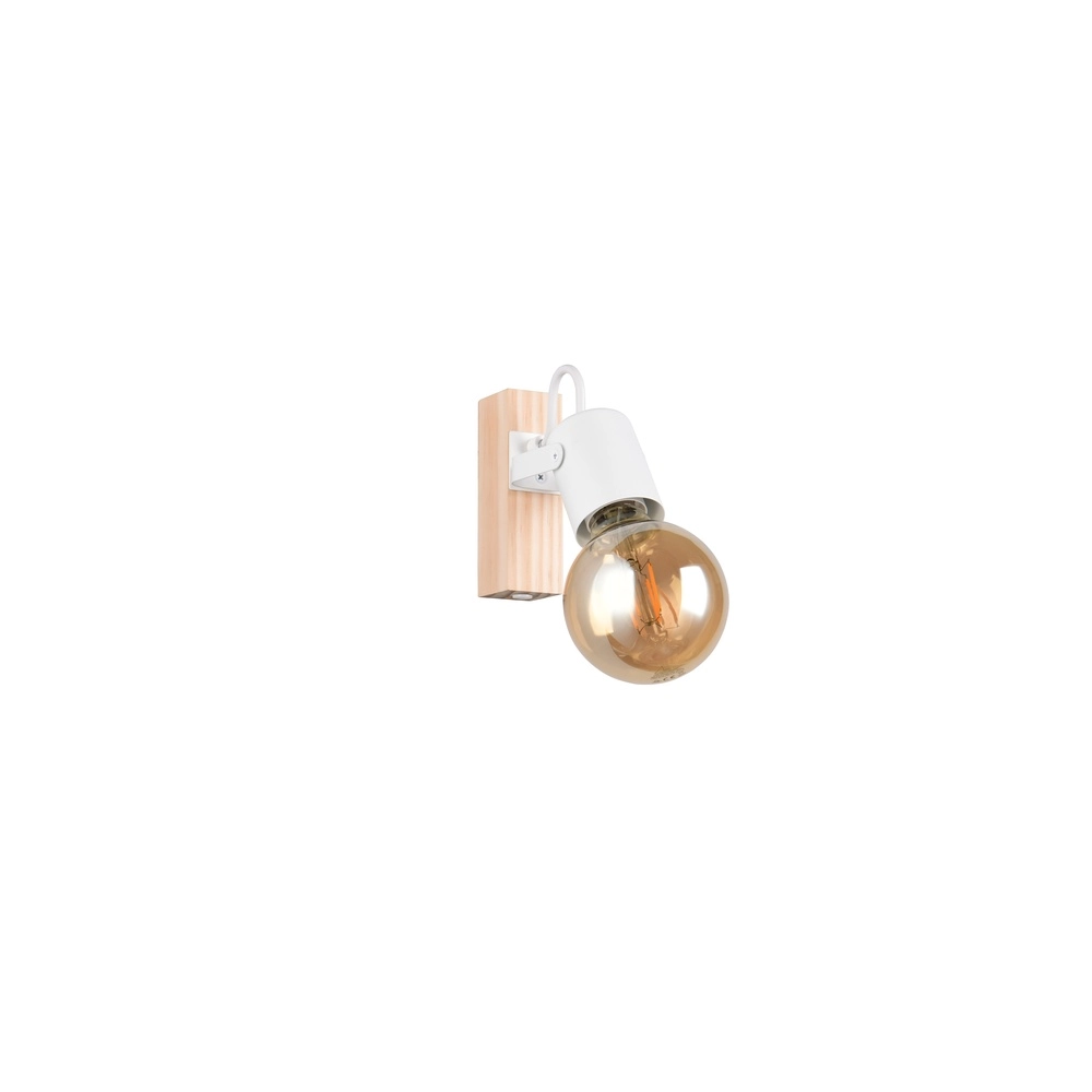 Deckenlampe Lynar Weiß mit Holz Trio 4017807670707
