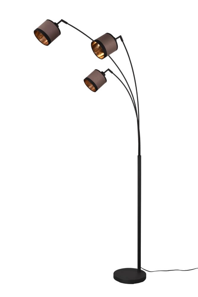 Stehlampe Davos taupe 3-flammig