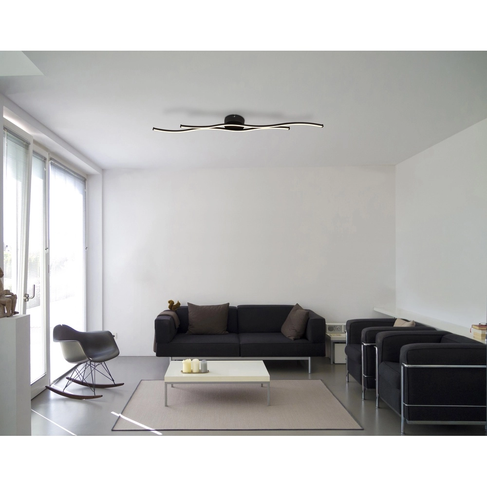 Moderne Deckenlampe Boyd Schwarz Globo 9007371487103