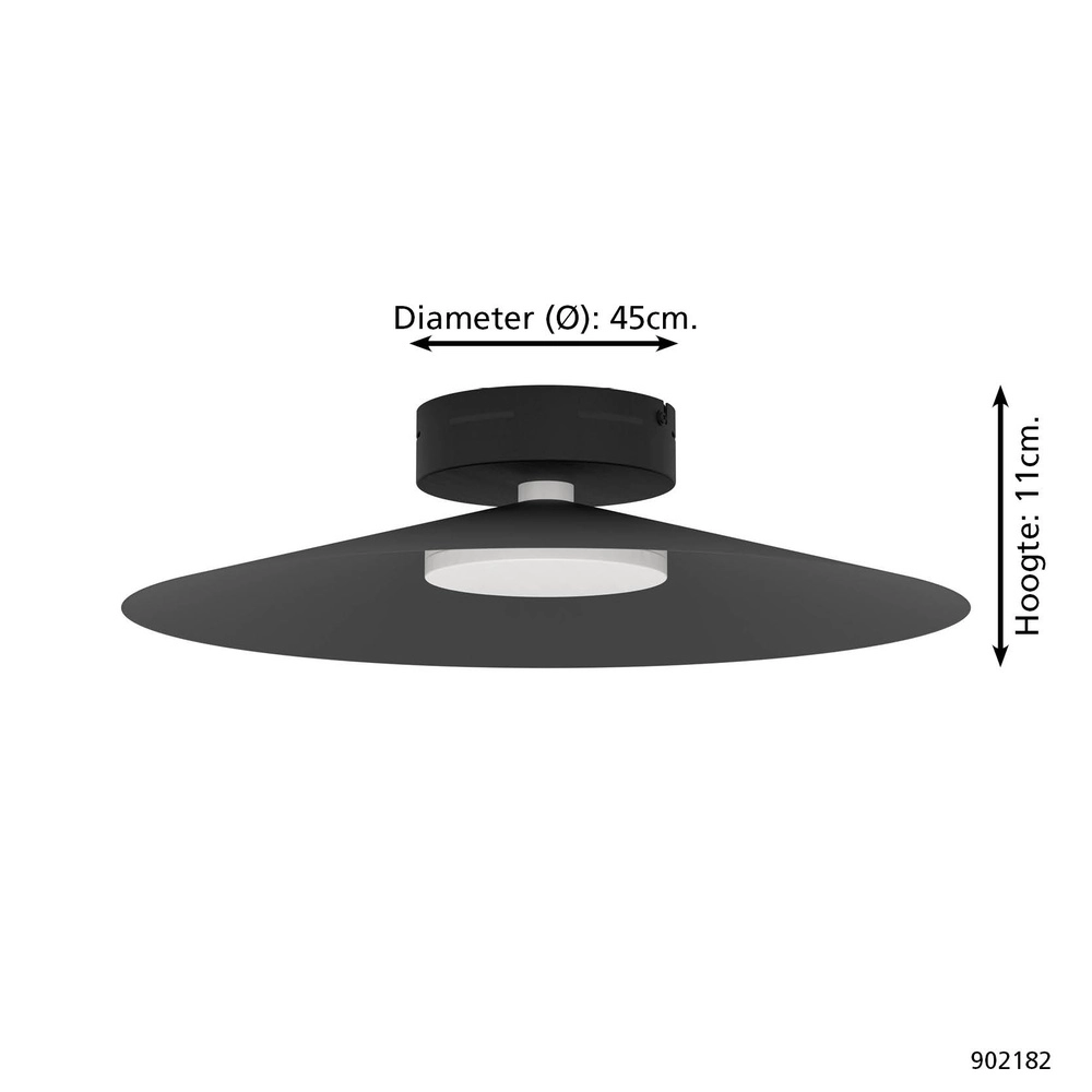 Design-Deckenleuchte Conomavilla-Z Smart Schwarz Eglo 9008606360581