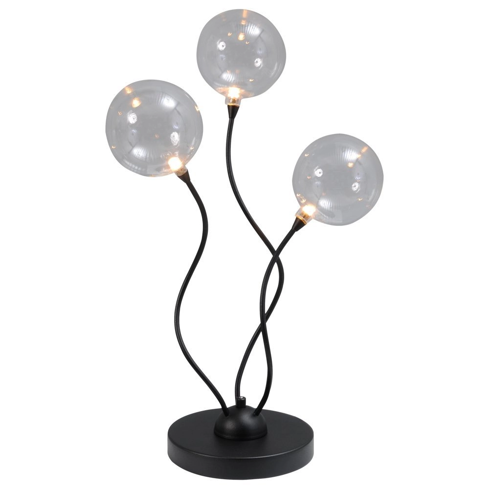 LED Tischlampe Gio 3-Licht-Schwarz