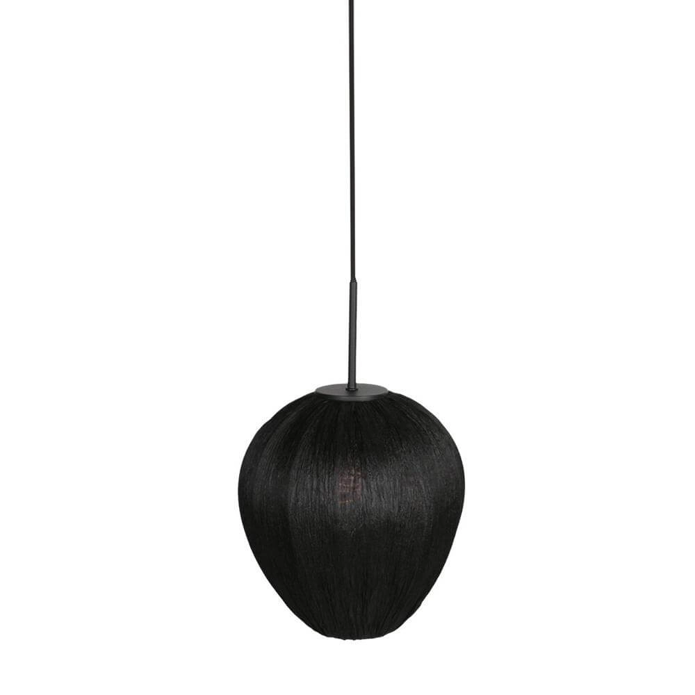 Pendelleuchte HaloSwap mit schwarzem Stoffschirm Ø 25cm